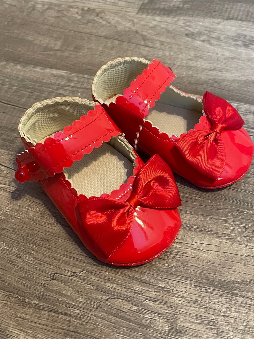 HONGTEYA Baby Girls Shoes Mary Jane Flats Non Slip Newborn Moccasins 12-18 month